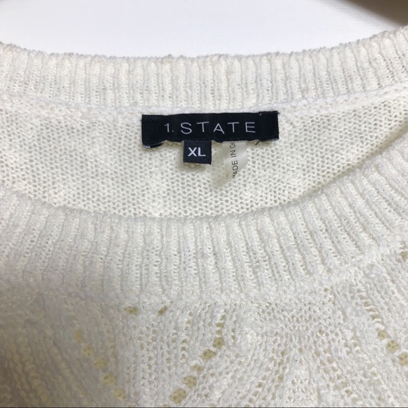 NWOT 1. State Cream Lightweight Sweater - XL - Picture 3 of 4